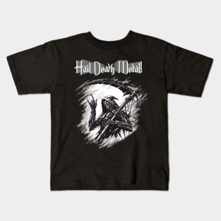 Mecha Headbanger Grim Reaper Kids T-Shirt